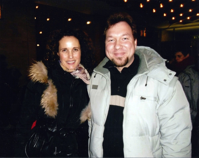 Andie MacDowell Photo with RACC Autograph Collector RB-Autogramme Berlin