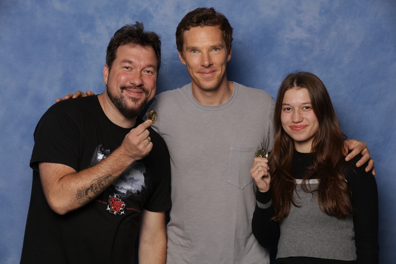 Benedict Cumberbatch Photo with RACC Autograph Collector RB-Autogramme Berlin