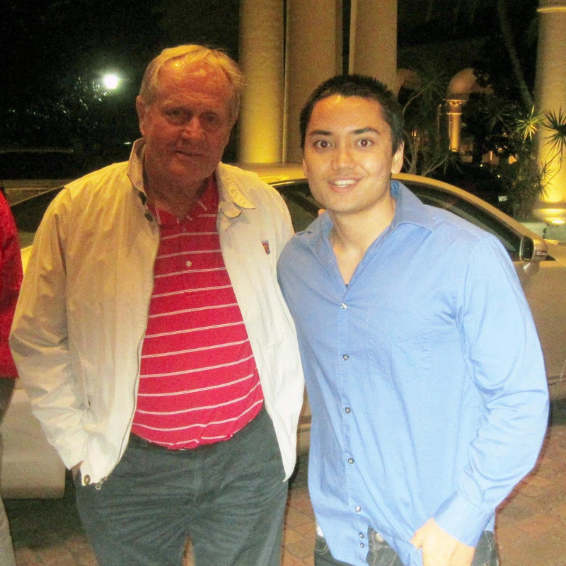 Jack Nicklaus Photo with RACC Autograph Collector Blue Line Signatures Jack Nicklaus Photo with RACC Autograph Collector Blue Line Signatures