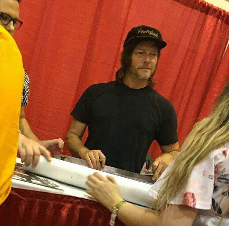 Norman Reedus Photo with RACC Autograph Collector Autograph Alliance