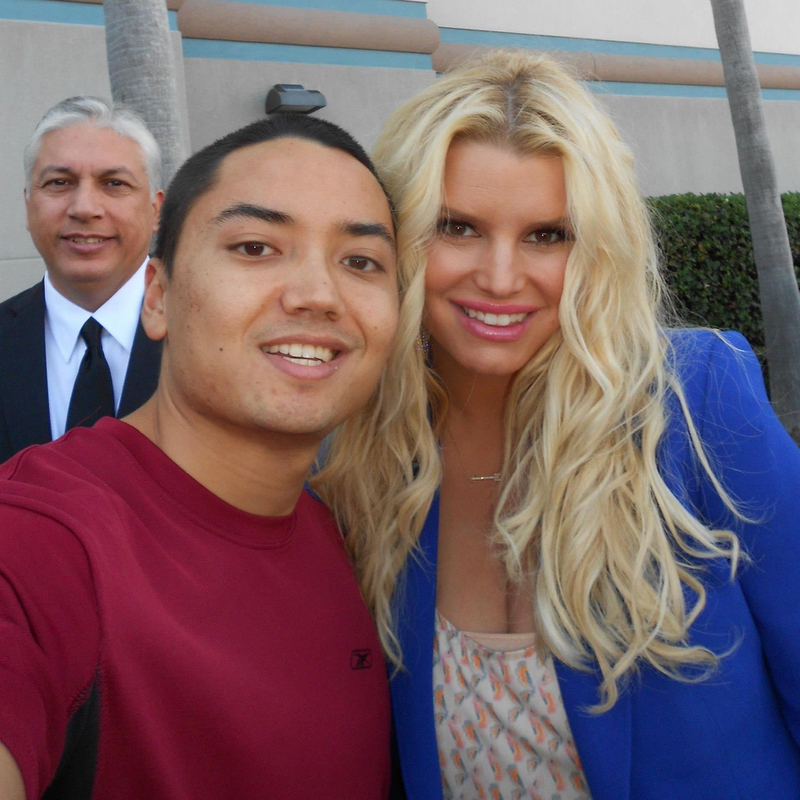 Jessica Simpson Photo with RACC Autograph Collector Blue Line Signatures