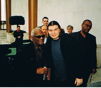 Ray Charles Photo with RACC Autograph Collector bpautographs Ray Charles Photo with RACC Autograph Collector bpautographs