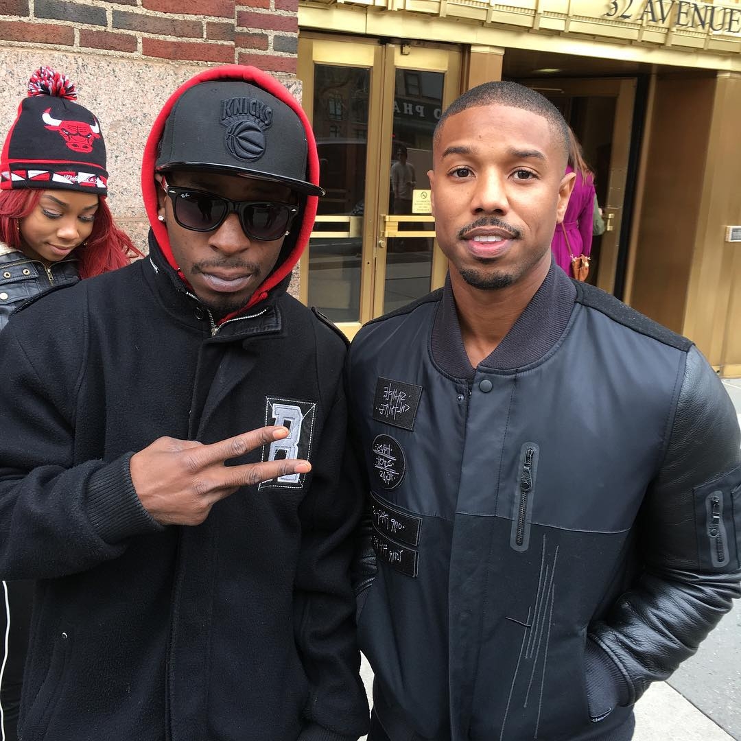 Michael B. Jordan with RACC Trusted collector GTV Reality
