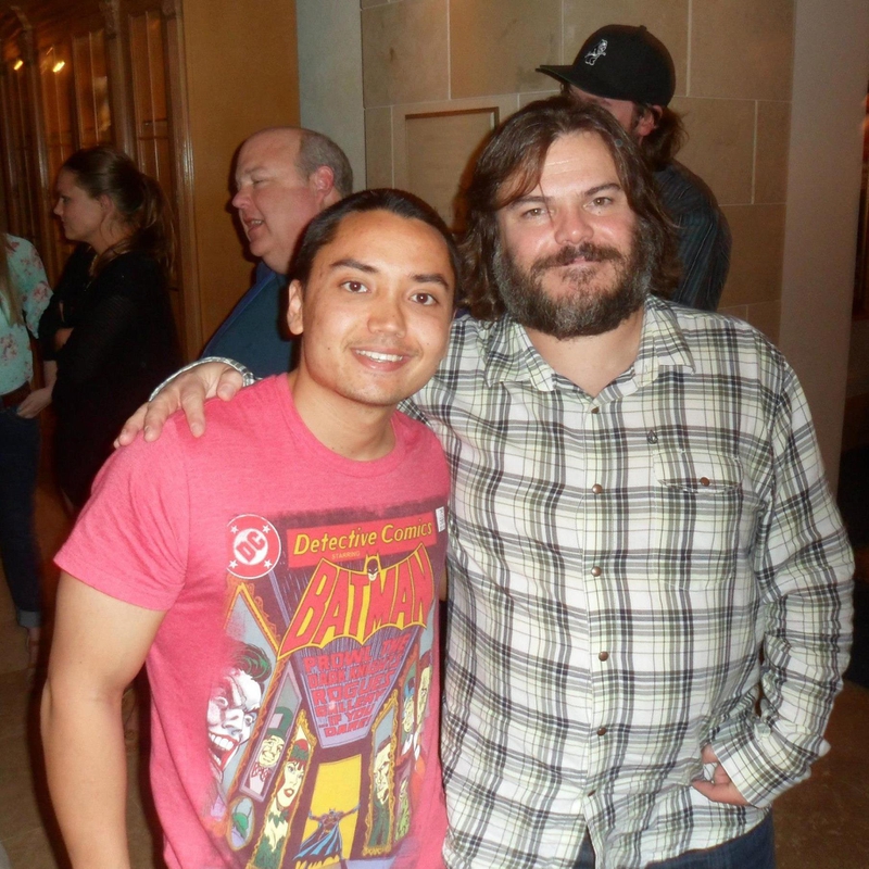 Jack Black Photo with RACC Autograph Collector Blue Line Signatures