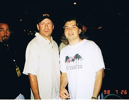 Bruce Willis Photo with RACC Autograph Collector bpautographs