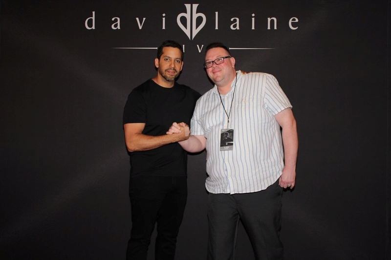 David Blaine Photo with RACC Autograph Collector Prestige Worldwide Memorabilia