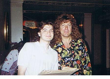 Robert Plant Photo with RACC Autograph Collector bpautographs