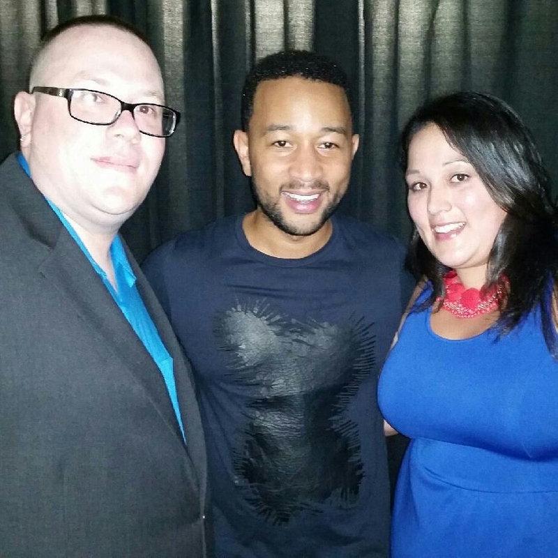 John Legend Photo with RACC Autograph Collector Prestige Worldwide Memorabilia