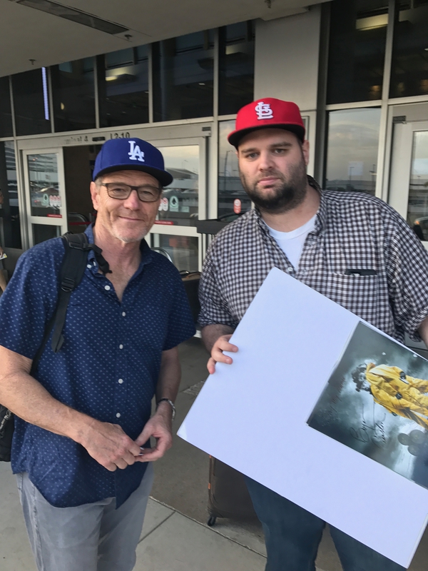 Bryan Cranston Photo with RACC Autograph Collector Mike Schreiber