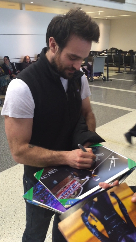 Charlie Cox Signing Autograph for RACC Autograph Collector Mike Schreiber