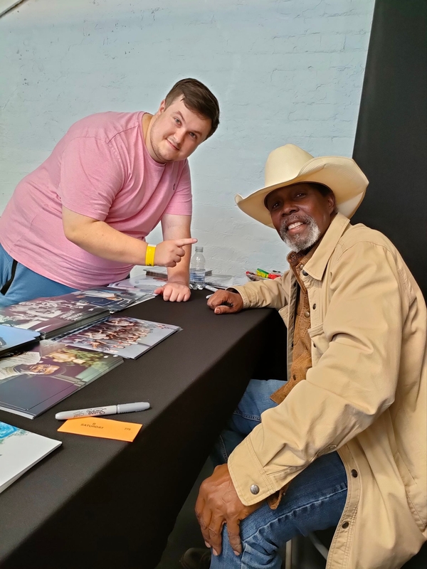 Clarence Gilyard Jr. Photo with RACC Autograph Collector Red Dragon Autographs