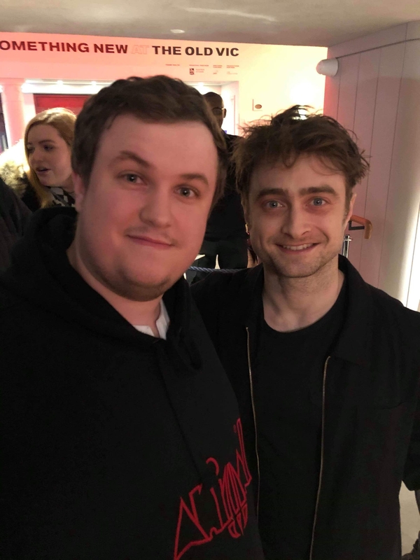 Daniel Radcliffe Photo with RACC Autograph Collector Red Dragon Autographs Daniel Radcliffe Photo with RACC Autograph Collector Red Dragon Autographs