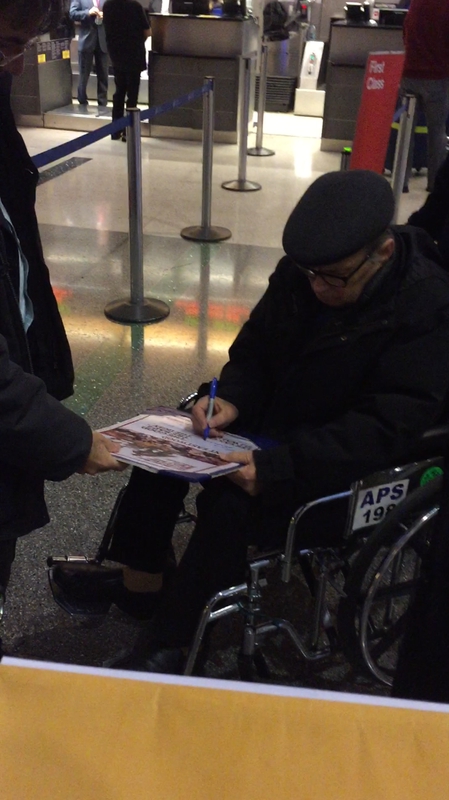 Ennio Morricone Signing Autograph for RACC Autograph Collector Mike Schreiber