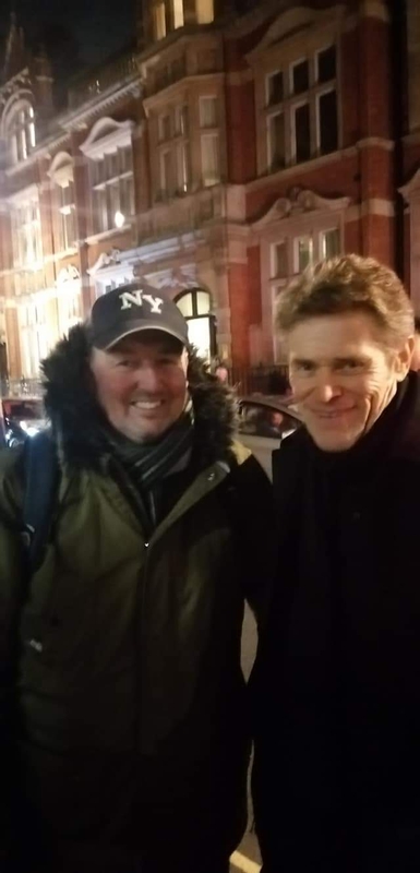 Willem Dafoe Photo with RACC Autograph Collector Celebrity Signings UK
