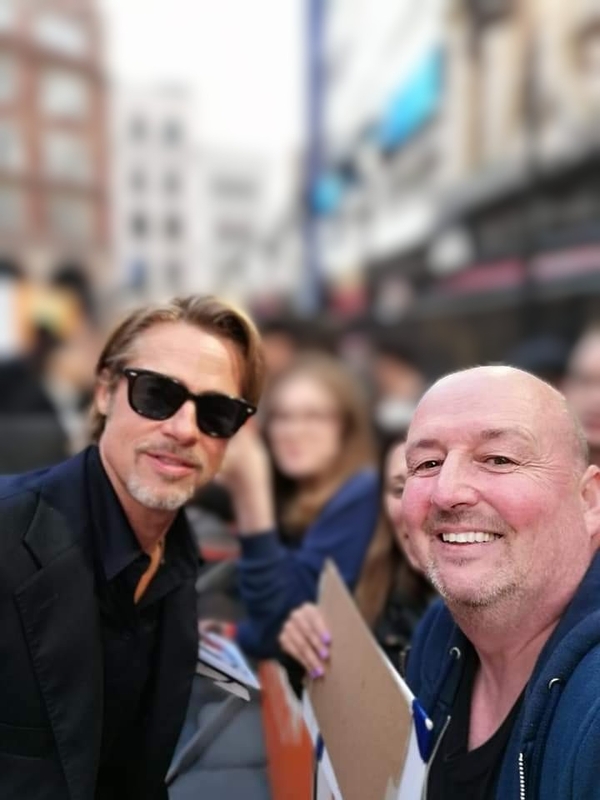 Brad Pitt Photo with RACC Autograph Collector Celebrity Signings UK