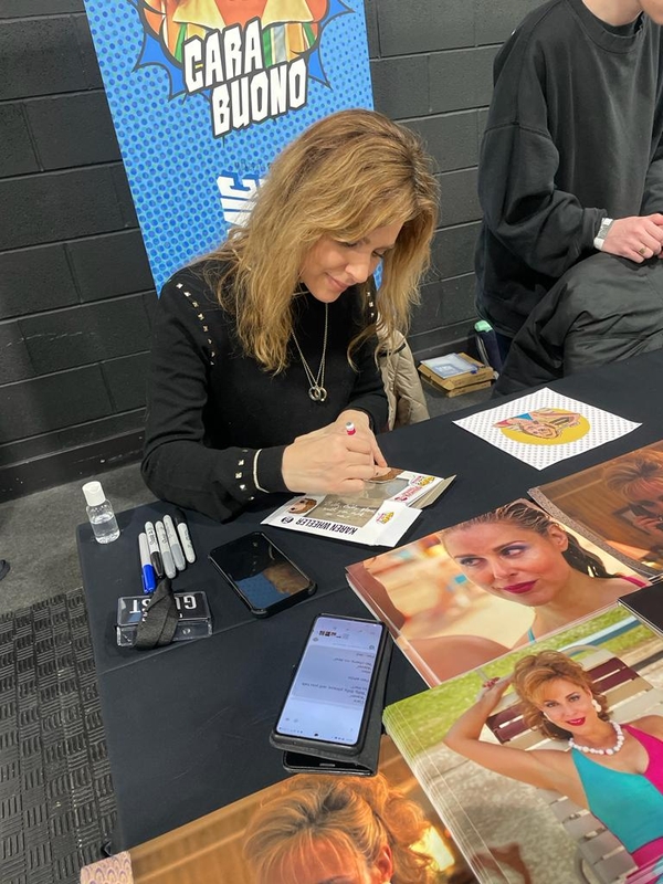 Alec Utgoff Cara Buono Signing Autograph for RACC Autograph Collector Abz Autographs