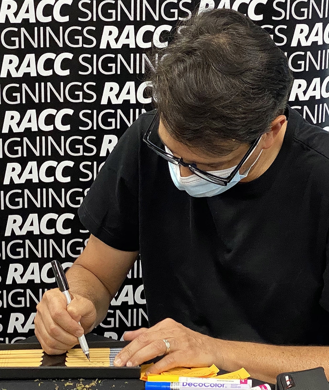 Ralph Macchio Signing Autographs for RACC Autograph Collector Framing History Ralph Macchio Signing Autograph for RACC Autograph Collector Framing History