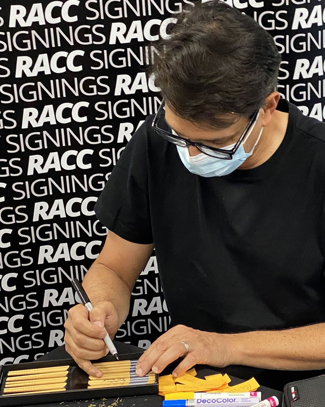 Ralph Macchio Signing Autograph for RACC Autograph Collector Framing History