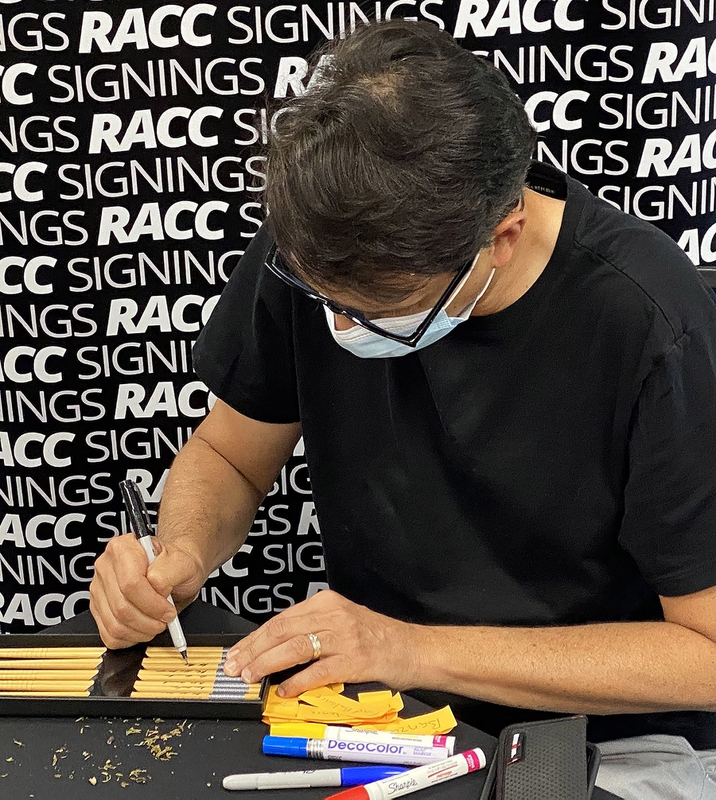 Ralph Macchio Signing Autograph for RACC Autograph Collector Framing History