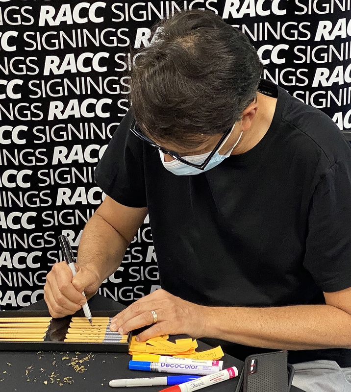 Ralph Macchio Signing Autographs for RACC Autograph Collector Framing History Ralph Macchio Signing Autograph for RACC Autograph Collector Framing History