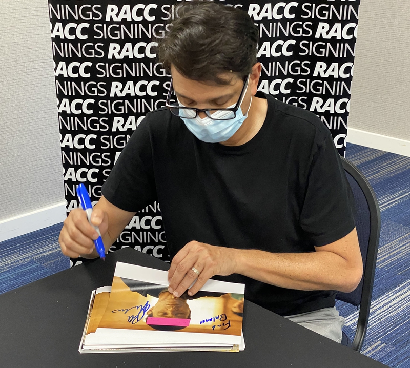 Ralph Macchio Signing Autographs for RACC Autograph Collector Framing History Ralph Macchio Signing Autograph for RACC Autograph Collector Framing History