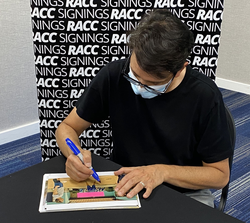 Ralph Macchio Signing Autographs for RACC Autograph Collector Framing History Ralph Macchio Signing Autograph for RACC Autograph Collector Framing History
