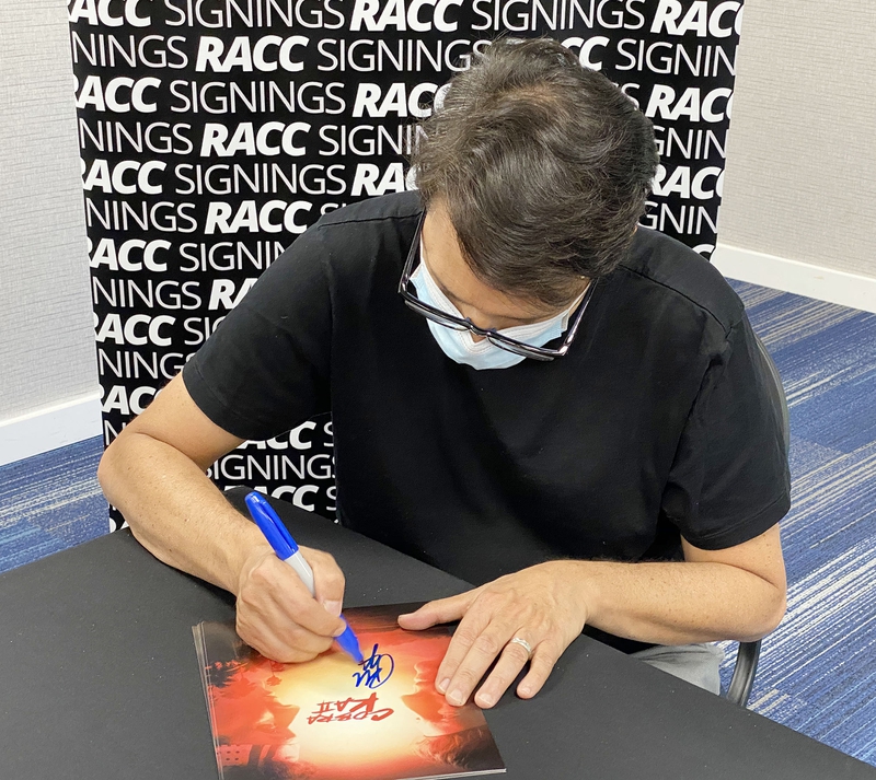 Ralph Macchio Signing Autographs for RACC Autograph Collector Framing History Ralph Macchio Signing Autograph for RACC Autograph Collector Framing History