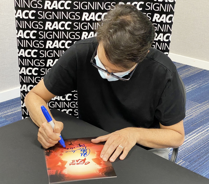 Ralph Macchio Signing Autographs for RACC Autograph Collector Framing History Ralph Macchio Signing Autograph for RACC Autograph Collector Framing History