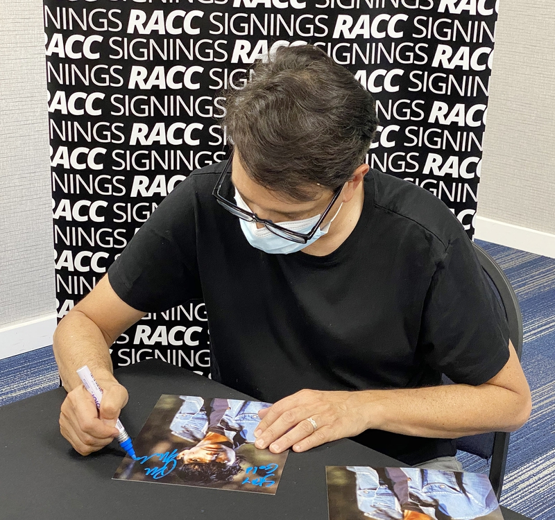 Ralph Macchio Signing Autograph for RACC Autograph Collector Framing History