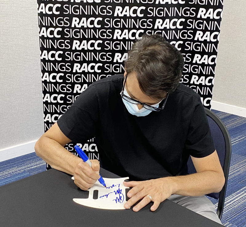 Ralph Macchio Signing Autograph for RACC Autograph Collector Framing History