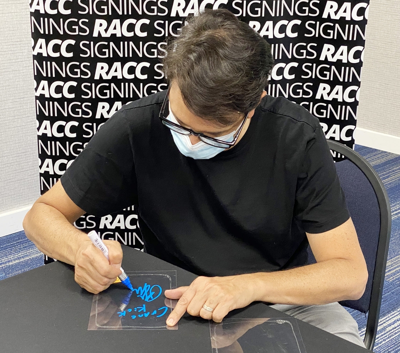 Ralph Macchio Signing Autograph for RACC Autograph Collector Framing History