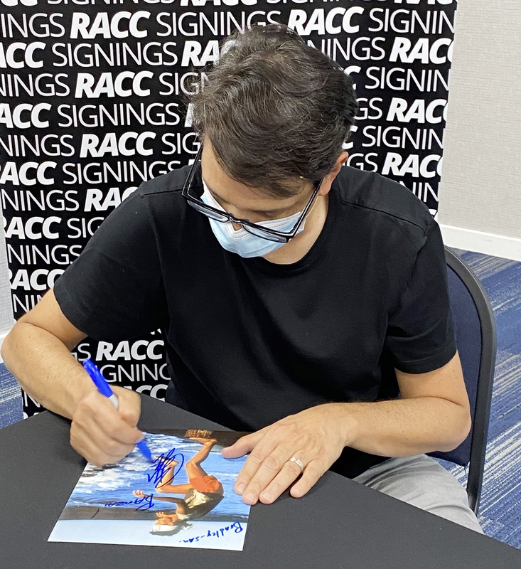 Ralph Macchio Signing Autograph for RACC Autograph Collector Framing History