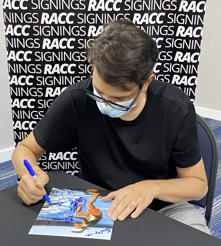 Ralph Macchio Signing Autograph for RACC Autograph Collector Framing History