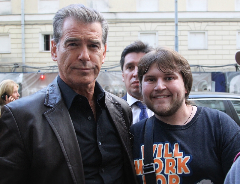 Pierce Brosnan Photo with RACC Autograph Collector Ilya Zeta