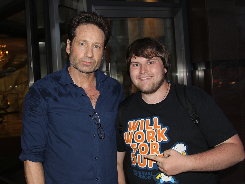 David Duchovny Photo with RACC Autograph Collector Ilya Zeta