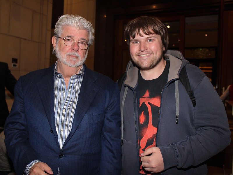 George Lucas Photo with RACC Autograph Collector Ilya Zeta