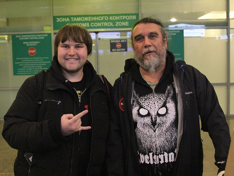 Tom Araya Photo with RACC Autograph Collector Ilya Zeta