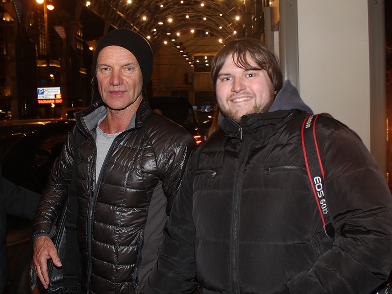 Sting Photo with RACC Autograph Collector Ilya Zeta