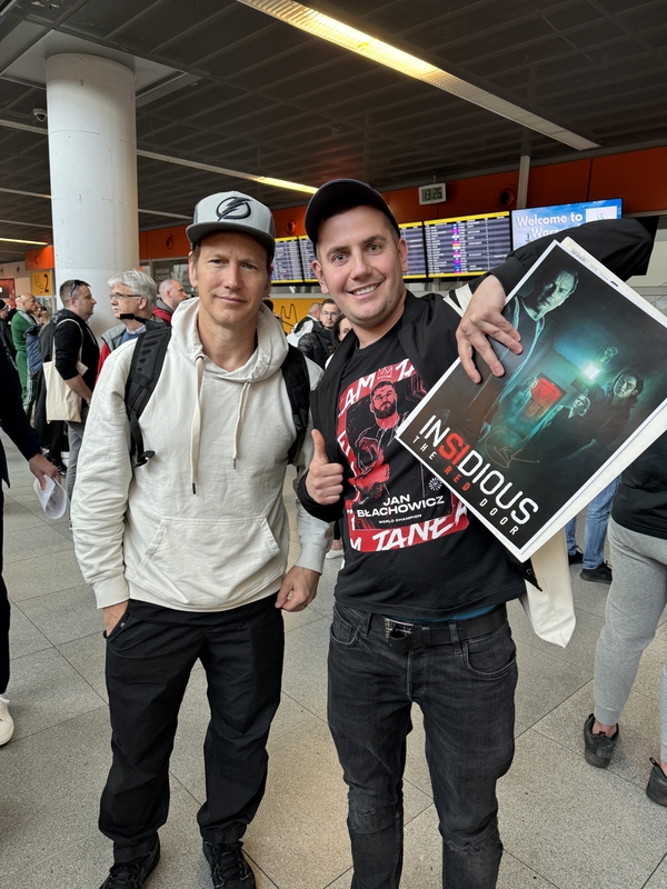 Patrick Wilson Photo with RACC Autograph Collector Łukasz Jasik