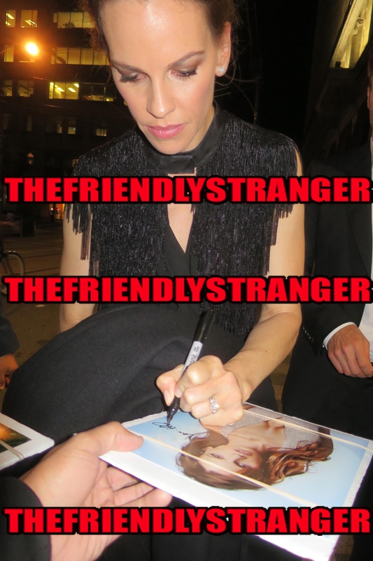 Hilary Swank Signing Autograph for RACC Autograph Collector THEFRIENDLYSTRANGER