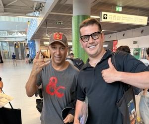 Tom Morello with Łukasz Jasik