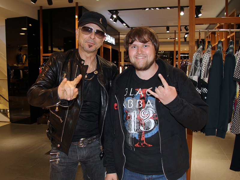 Rudolf Schenker Photo with RACC Autograph Collector Ilya Zeta