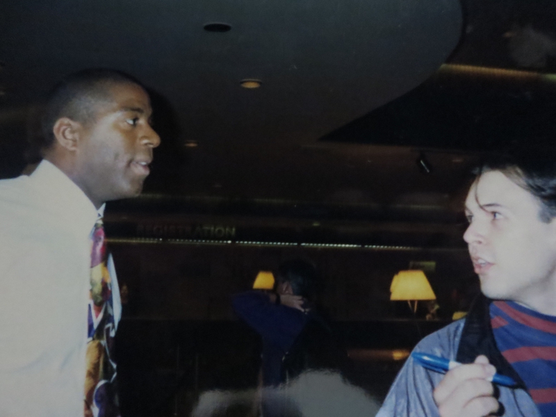 Magic Johnson Photo with RACC Autograph Collector Autographs99