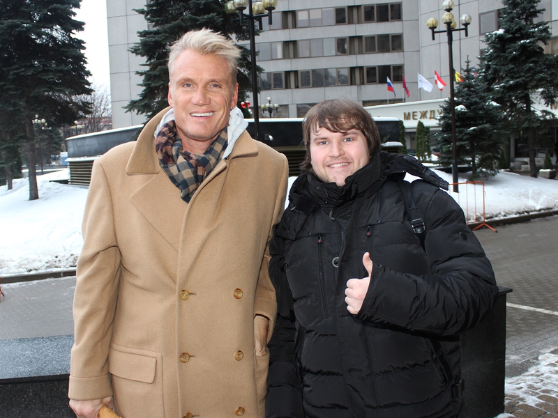 Dolph Lundgren Photo with RACC Autograph Collector Ilya Zeta