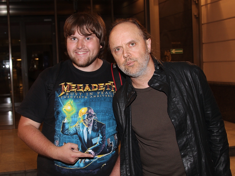 Lars Ulrich Photo with RACC Autograph Collector Ilya Zeta