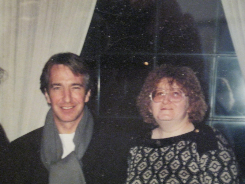 Alan Rickman Photo with RACC Autograph Collector Sharon Howe