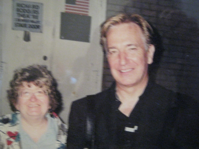 Alan Rickman Photo with RACC Autograph Collector Sharon Howe