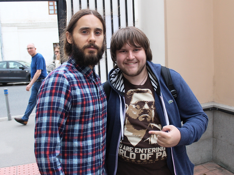 Jared Leto Photo with RACC Autograph Collector Ilya Zeta