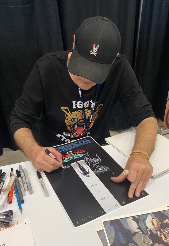 James O'Barr Signing Autographs for RACC Autograph Collector The Six Collectibles James O'Barr Signing Autograph for RACC Autograph Collector The Six Collectibles