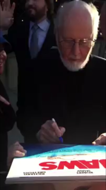 John Williams Signing Autograph for RACC Autograph Collector Mike Schreiber